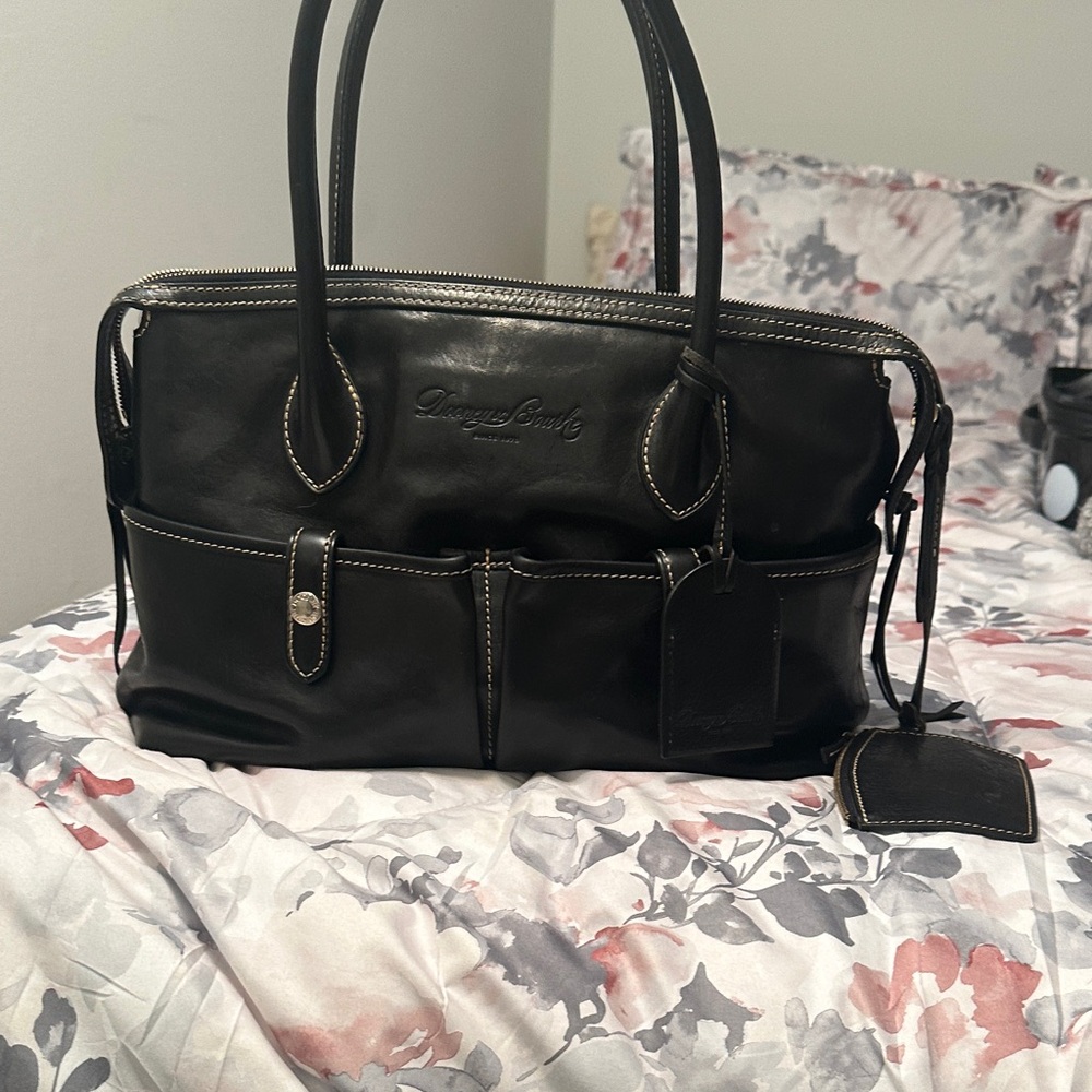 Black Leather woman's shoulder bag